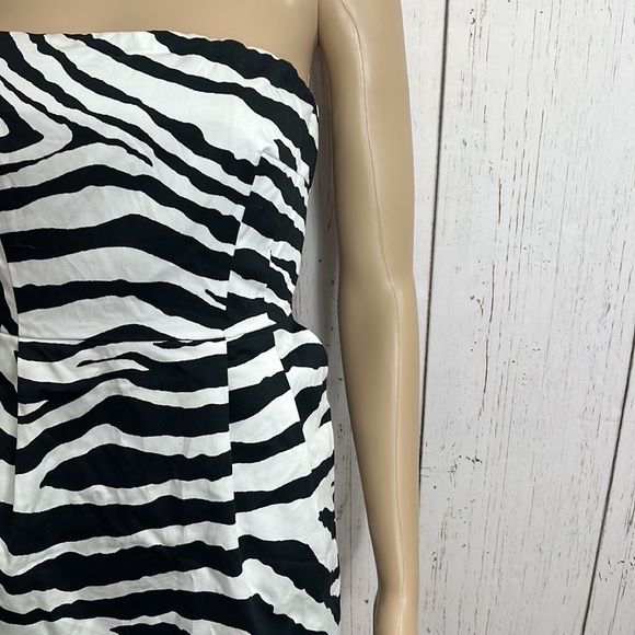 NWT Express Zebra Mini Dress - Picture 3 of 12
